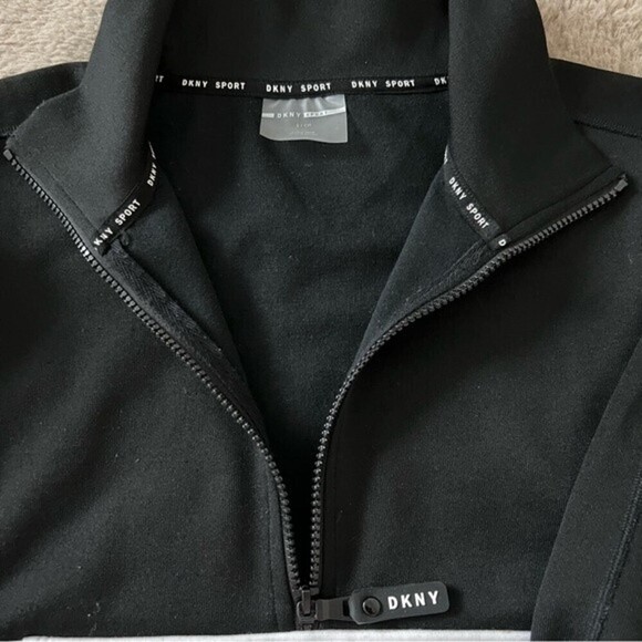 DKNY Sport Turtleneck Zip Collar Pullover Jacket SZ Small - Picture 5 of 12